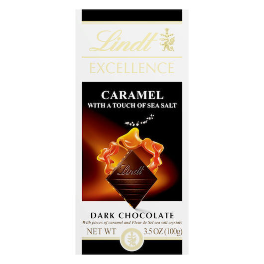 Lindt Excellence Caramel With Single Serve, 12 x 12 x 3.5 oz Case - Candy & Confections