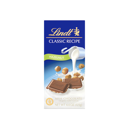 Lindt Milk Chocolate Classic Recipe Chocolate Milk Chocolate Hazelnut, 6 x 12 x 4.4 oz Case - Candy & Confections
