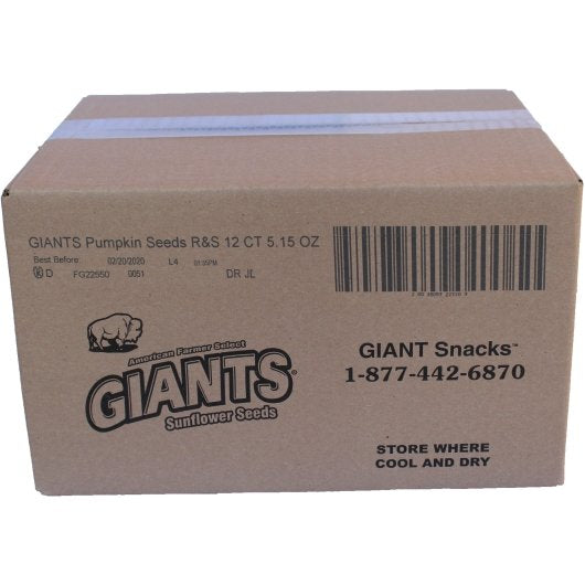 Giant Snack Pumpkin Seeds Roasted & Salted, 12 x 5.15 oz Case - DOT product image 5
