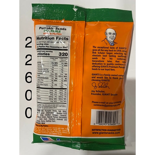 Giant Snack Inc Giants Pumpkin Seed Dill, 12 x 5.15 oz Case - DOT product image 3