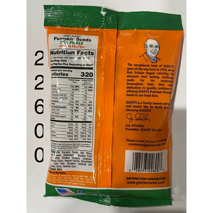 Giant Snack Inc Giants Pumpkin Seed Dill, 12 x 5.15 oz Case - DOT product image 3