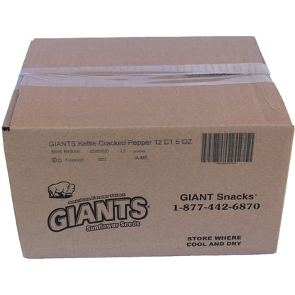 Giant Snack Giants Kettle Fresh Cracked Pepper Seeds, 12 x 5 oz Case - DOT product image 5