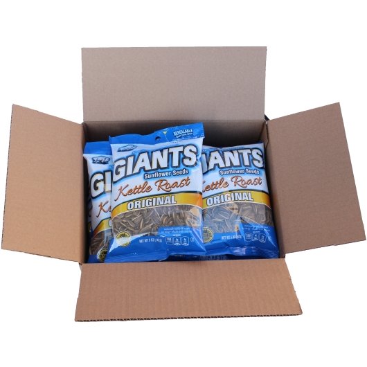 Giant Snack Inc Giants Kettle Roast Sweet & Salty Seeds, 12 x 5 oz Case - Nuts & Seeds