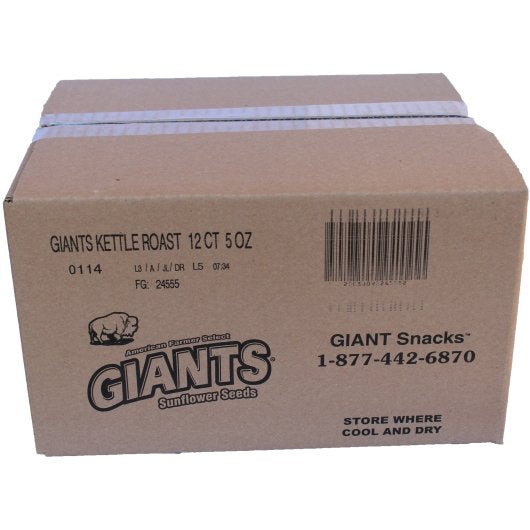 Giant Snack Inc Giants Kettle Roast Sweet & Salty Seeds, 12 x 5 oz Case - DOT product image 4