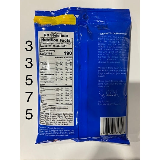 Giant Snack Giants Barbecue Seeds, 12 x 5 oz Case - DOT product image 7