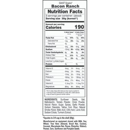 Giant Snack Inc Giants Bacon Ranch Seeds, 12 x 5 oz Case - DOT product image 7