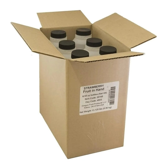 Fruit In Hand Original Strawberry Puree, 6 x 35 oz Case - DOT product image 5