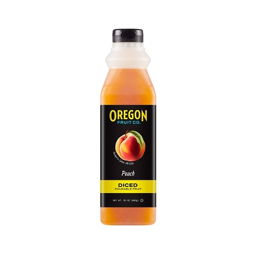 Fruit In Hand Original Peach Puree, 6 x 35 oz Case - Frozen Fruit