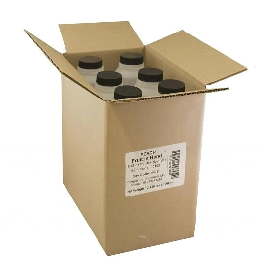 Fruit In Hand Original Peach Puree, 6 x 35 oz Case - DOT product image 7