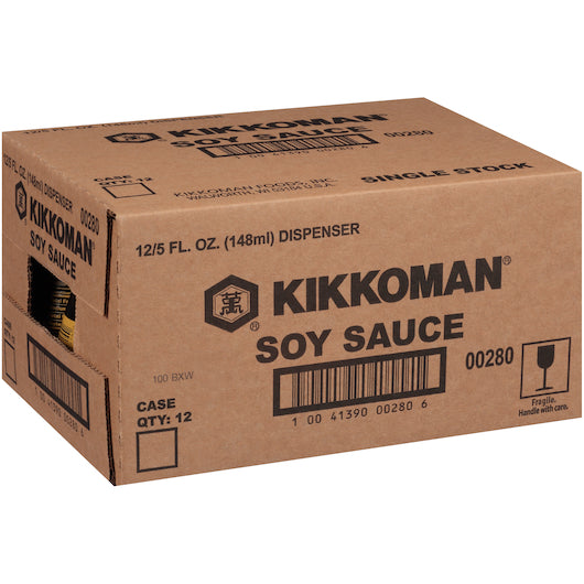 Kikkoman Dispenser Soy Sauce Bulk, 12 x 148 ML Case - DOT product image 6