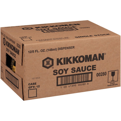 Kikkoman Dispenser Soy Sauce Bulk, 12 x 148 ML Case - DOT product image 6