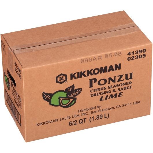 Kikkoman Ponzu Lime Sauce Bulk, 6 x 1.89 LT Case - DOT product image 8
