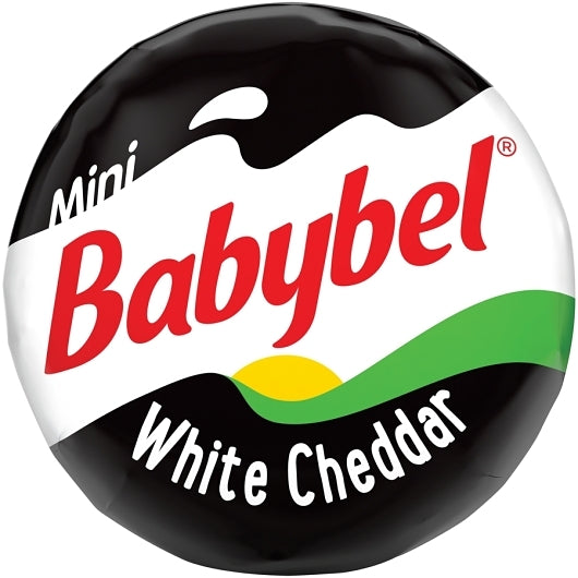 Mini Babybel White Cheddar Snack, 30 x 0.7 oz Case - Cheese & Dairy