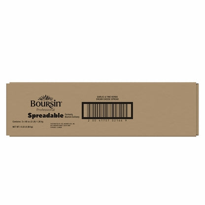 Boursin Culinary Garlic & Herb Cream Cheese Spread, 3 x 3 lb Case - Alternate product angle or state