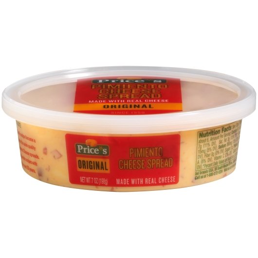 Prices Pimento Cheese Spread, 12 x 7 oz Case - Cheese & Dairy