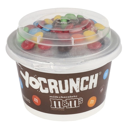 YoCrunch Milk Chocolate M&M's with Low Fat Vanilla Yogurt, 6 x 16 oz Case - Cheese & Dairy