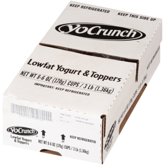YoCrunch Oreo Cookies 'N Cream with Low Fat Vanilla Yogurt, 1 x 1 ct Case - GS1 closed shipping case image