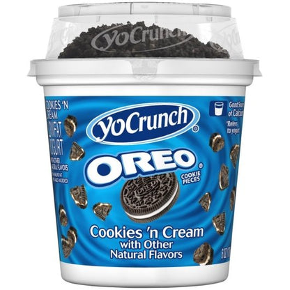 YoCrunch Oreo Cookies 'N Cream with Low Fat Vanilla Yogurt, 1 x 1 ct Case - Alternate product angle or state