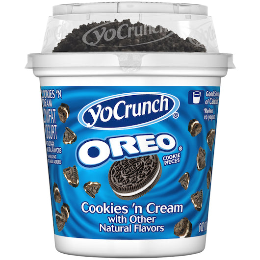 YoCrunch Oreo Cookies 'N Cream with Low Fat Vanilla Yogurt, 1 x 1 ct Case - Alternate product angle or state