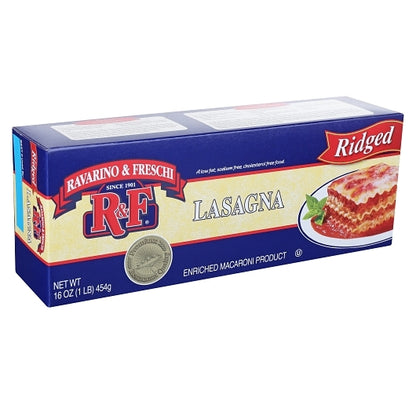 Aipc Ravarino And Ridged Lasagna Pasta, 12 x 16 oz Case - DOT product image 2
