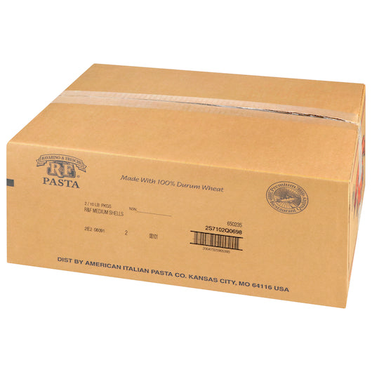 Aipc Ravarino And Medium Pasta Shells, 2 x 10 lb Case - DOT product image 4