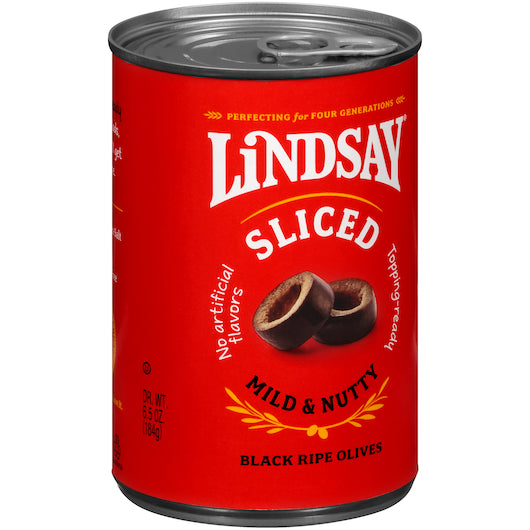 Lindsay Sliced Tray Domestic Olives Canned, 12 x 6.5 oz Case - DOT product image 8