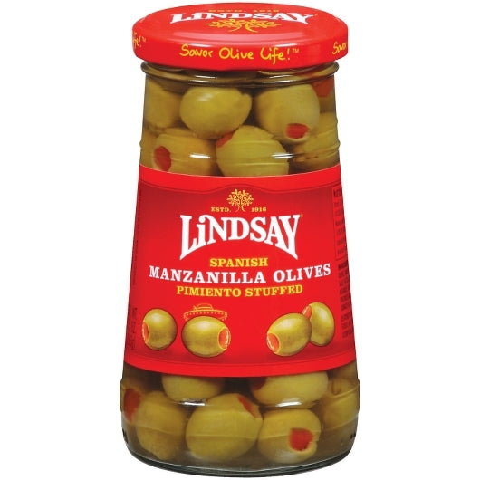 Stuffed Olives Stuffed Imported Olives Jar, 12 x 5.75 oz Case - Condiments & Sauces