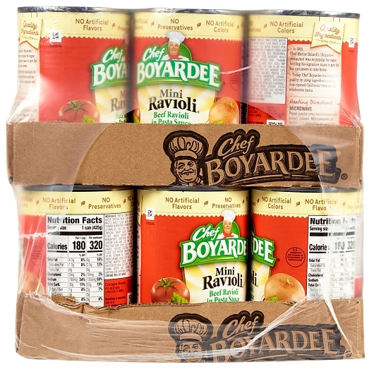 Chef Boyardee Mini Beef Ravioli, 24 x 15 oz Case - DOT product image 6