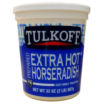 Tulkoff White Prepared Extra Hot Horseradish Bulk, 2 x 32 oz Case - DOT product image 4