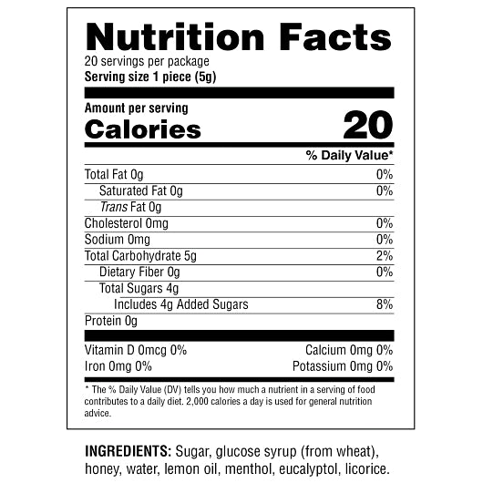 Honees Display Honey Lemon Cough Drops, 12 x 20 PC Case - DOT product image 8