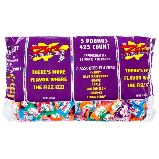 Zotz Assorted Candy Individually Wrapped Bulk, 3 x 5 lb Case - Candy & Confections