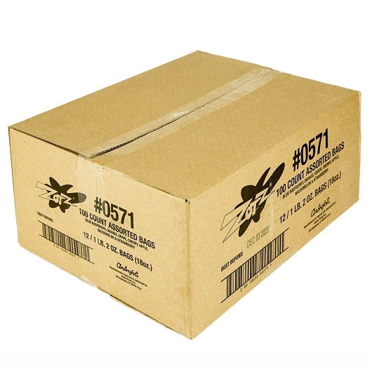 Zotz Assorted Bag, 12 x 1.2 lb Case - GS1 closed shipping case image