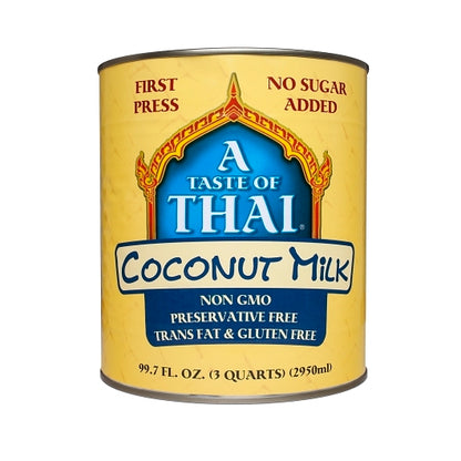 A Taste Of Thai Coconut Milk, 3 x 99.7 fl oz Case - Pantry Ingredients