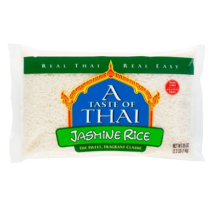 Taste Of Thai Jasmine Rice, 12 x 35 oz Case - Rice & Grains