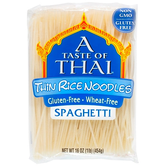 Taste of Thai Noodle Thin Rice, 6 x 1 lb Case - Rice & Grains