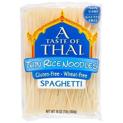 Taste of Thai Noodle Thin Rice, 6 x 1 lb Case - Rice & Grains