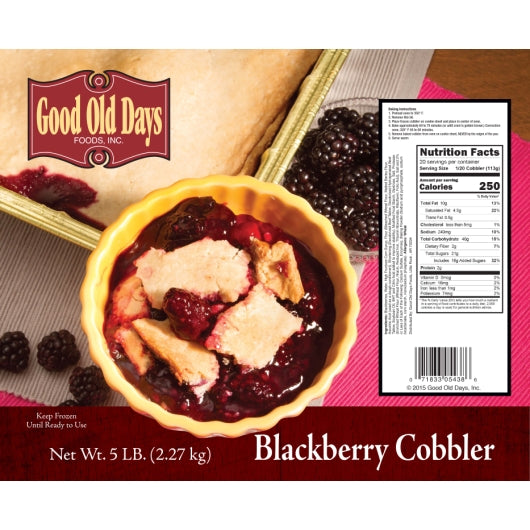 Good Old Days Blackberry Cobbler, 4 x 5 lb Case - DOT product image 8