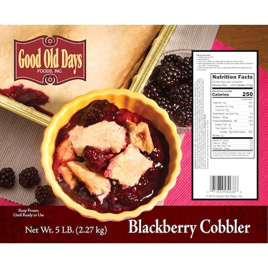 Good Old Days Blackberry Cobbler, 4 x 5 lb Case - DOT product image 7