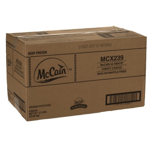 Mccain Ultimate Crispy Coated Skin On Waffle Fries, 6 x 4.5 lb Case - DOT product image 5