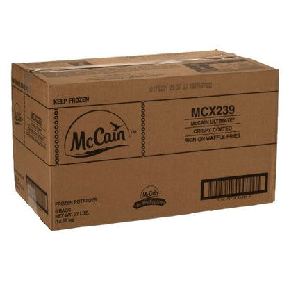 Mccain Ultimate Crispy Coated Skin On Waffle Fries, 6 x 4.5 lb Case - DOT product image 5