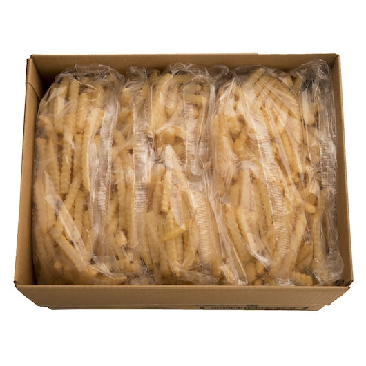 Mccain 3/8" Long Bakeable Regular Crinkle French Fries, 6 x 6 x 30 lb Case - DOT product image 6