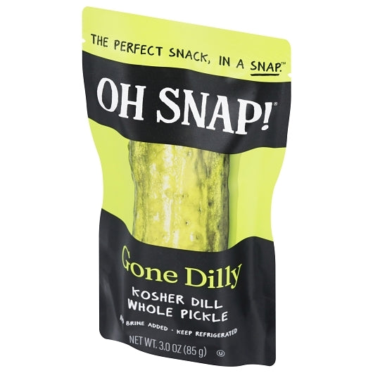 Oh Snap Gone Dilly Pickle Whole Single Serve Pouch, 12 x 1 each Case - DOT product image 8