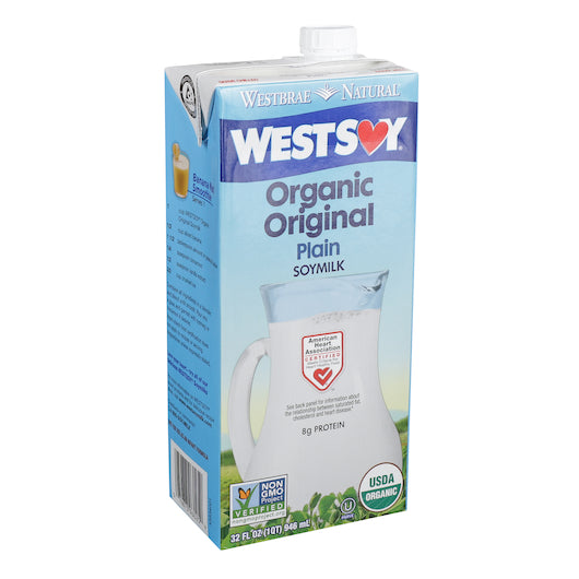 Westsoy Soy Milk Organic Soy Original, 12 x 32 fl oz Case - DOT product image 2