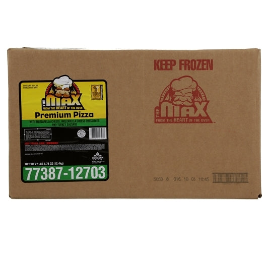 The MAX Whole Grain 4 Inch X 6 Inch Turkey Sausage Pizza, 1 x 96 x 4.56 oz Case - DOT product image 6