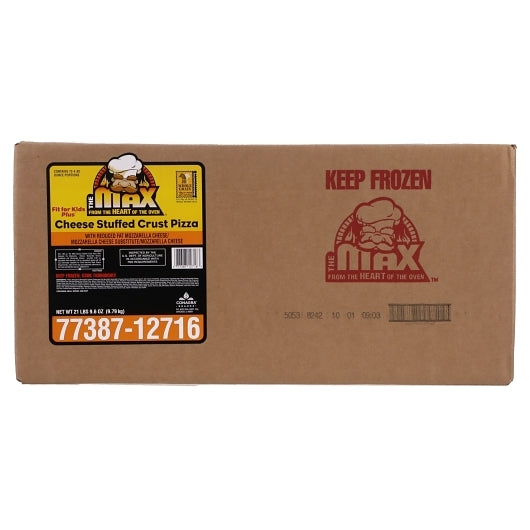 The MAX Fit For Kids Plus Whole Grain Stuffed Crust Cheese Pizza, 1 x 72 x 4.8 oz Case - DOT product image 6