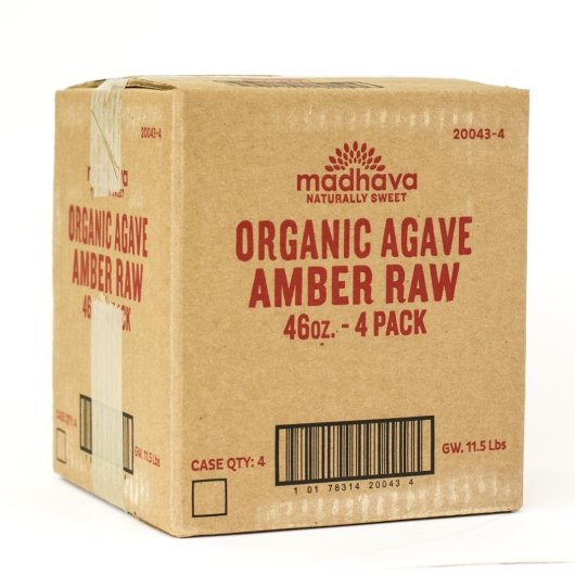 Madhava Amber Raw Agave, 4 x 46 oz Case - DOT product image 8