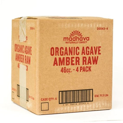 Madhava Amber Raw Agave, 4 x 46 oz Case - DOT product image 8
