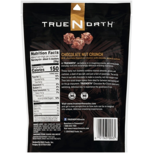True North CHOCOLATE NUT CRUNCH POUCH, 6 x 5 oz Case - DOT product image 7