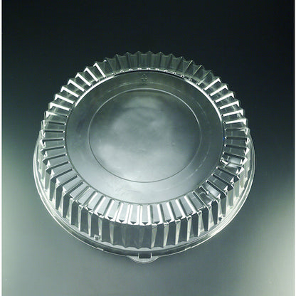 Party Tray 18 Inch Lid Round Clear, 1 x 25 each Case - Fast Food Baskets & Trays