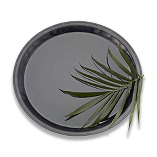Conserve Tray Round Black Conserve 18 Inch, 1 x 25 each Case - Plates Bowls